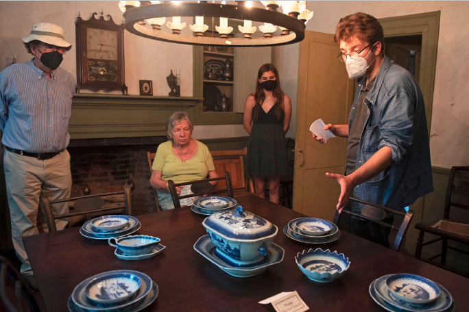 Joshua dos Reis ’23, UMass student in public history and the museum’s summer tour guide. 