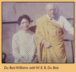 W. E. B. Du Bois and his granddaughter.