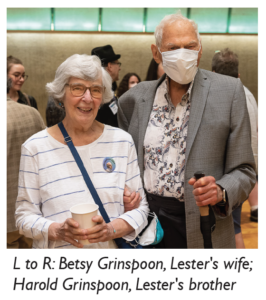 L to R: Betsy Grinspoon, Lester's wife; Harold Grinspoon, Lester's brother